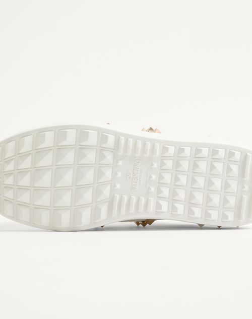 Valentino Garavani - Calfskin Rockstud Untitled Sneaker - White - Man - Sneakers