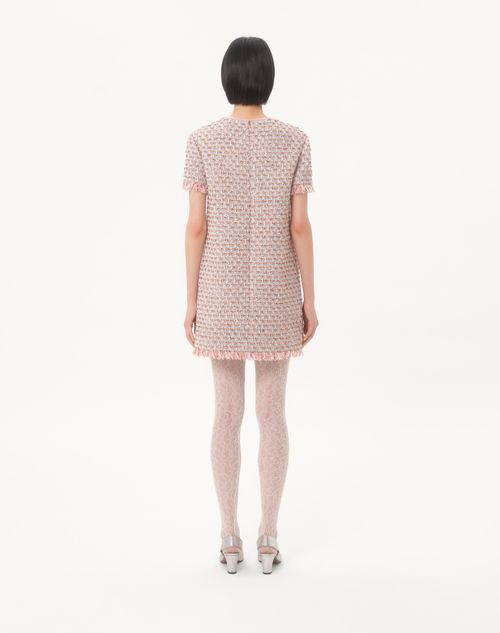 Valentino - Embroidered Ribbon Tweed Short Dress - Multicolour - Woman - Dresses