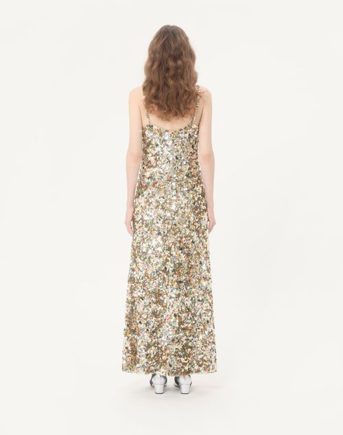 Valentino - Embroidered Tulle Illusione Midi Dress - Multicolour - Woman - Dresses