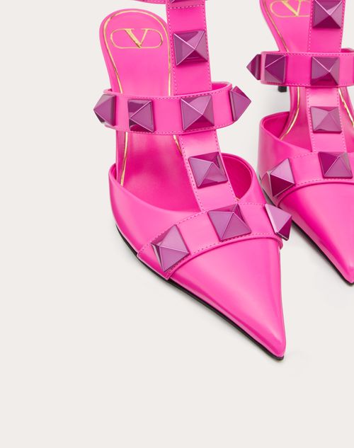 Valentino Garavani - トーンオントーン ローマンスタッズ カーフスキンレザー パンプス 80mm - Pink Pp - ウィメンズ - パンプス