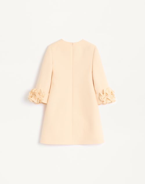 Valentino - Kurzes Crepe Couture Kleid - Birke - Frau - Kleider