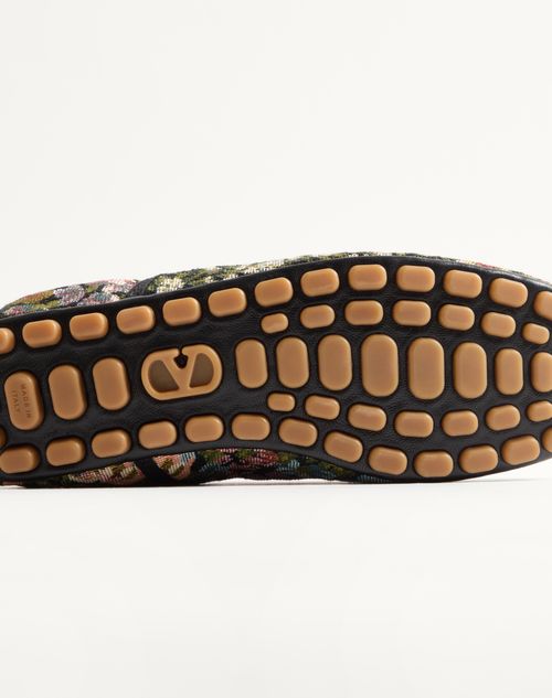 Valentino Garavani - Rythmika Ballerina In Après L'hiver Jacquard Fabric - Animal Print - Woman - Ballerinas