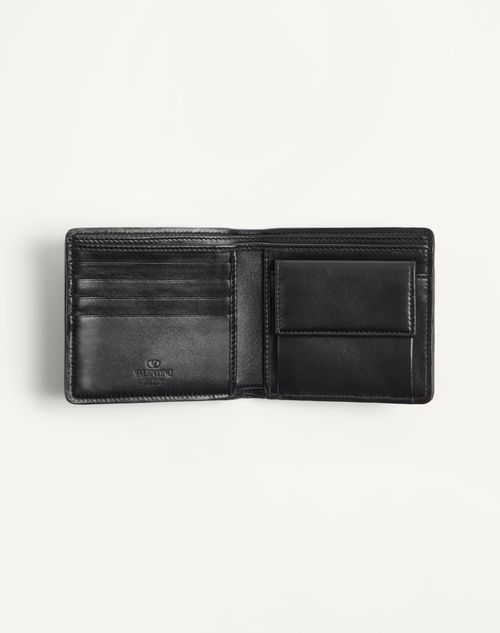 Valentino Garavani - Vlogo Signature Cardholder - Black - Man - Wallets And Small Leather Goods