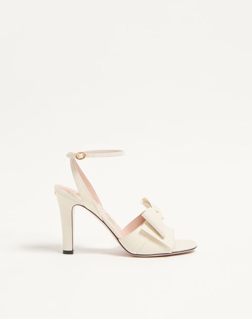 Valentino Garavani Bowow Kidskin Sandal 95mm Woman Ivory 37