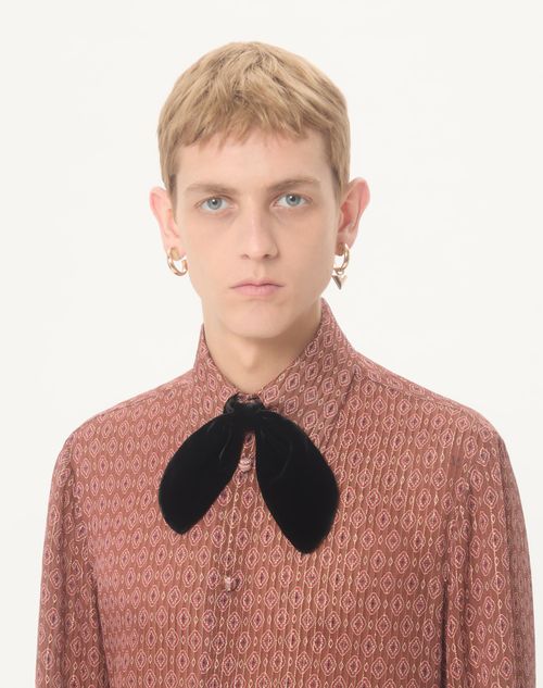 Valentino Garavani - Valentie Velvet Bow Tie - Black - Man - Ties