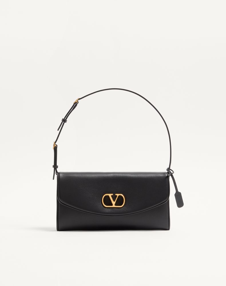 Valentino Garavani Women's Black Devain Small Nappa Shoulder Bag Woman Uni
