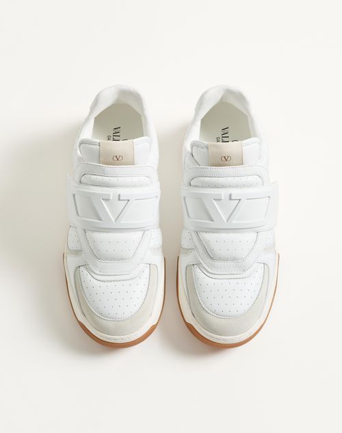 Valentino Garavani - Joie De Jouer Low Top Sneaker In Nappa Calfskin - White - Man - Sneakers