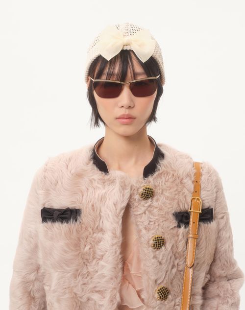 Valentino - Chekiang Coat - Vintage Rose - Woman - Coats And Outerwear