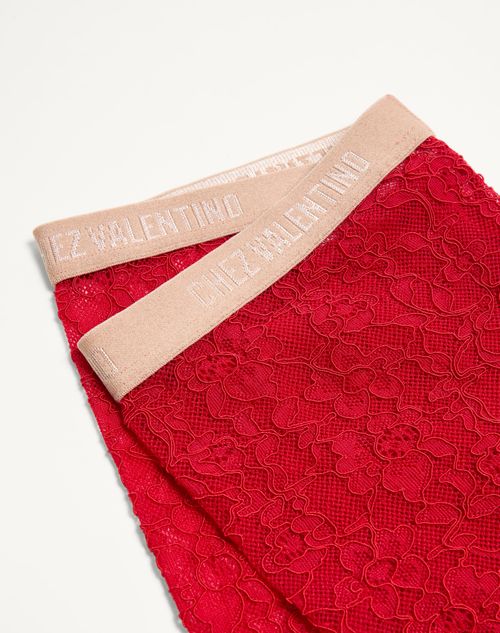 Valentino - Flower Lace Tights - Paris - Woman - Soft Accessories