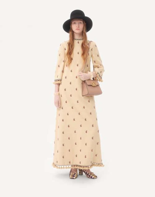 Valentino Garavani - Valentino Garavani Vsling Small Handbag In Grainy Calfskin With Jewel Logo - Rose Cannelle - Woman - Top Handle Bags