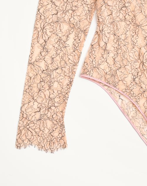 Valentino - Rebrodé Lace Bodysuit - Skin - Woman - Lingerie