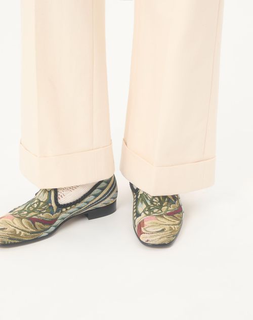 Valentino Garavani - Les Alcôvettes Moccasin In Gobelin Fabric - Multicolor - Man - Loafers And Driver