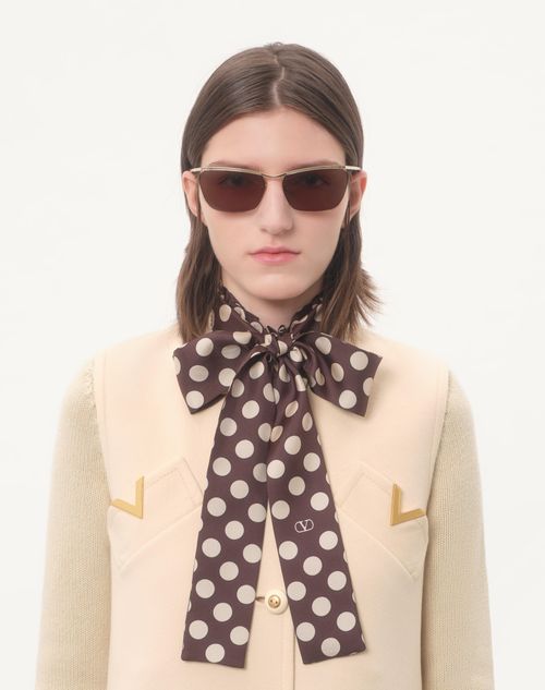 Valentino - Compact Drap Gilet - Birch - Woman - Coats And Outerwear