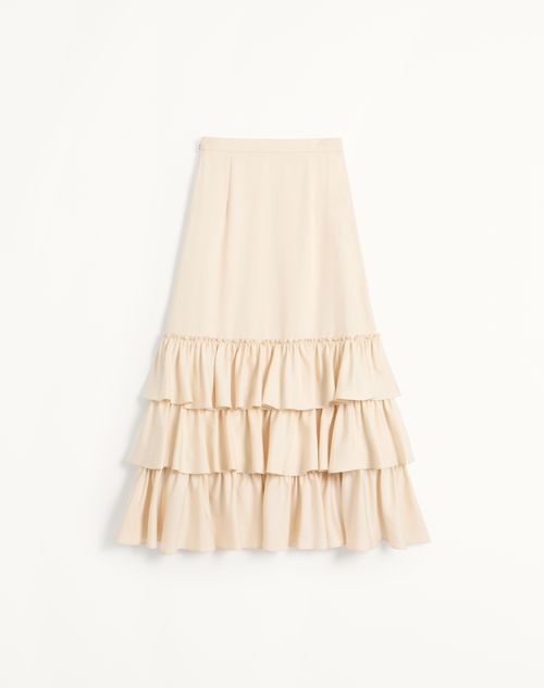 Valentino - Shantung Skirt - Cream - Woman - Skirts