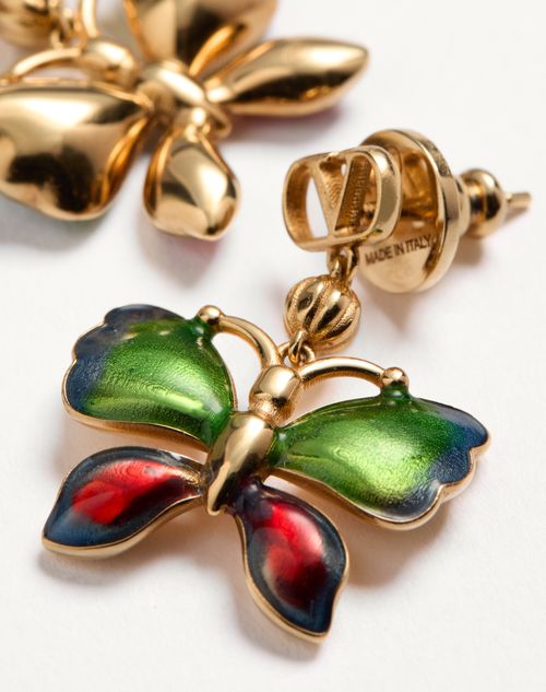 Valentino Garavani - Vouloirvoler Metal And Enamel Earrings - Gold/multicolor - Woman - Jewelry