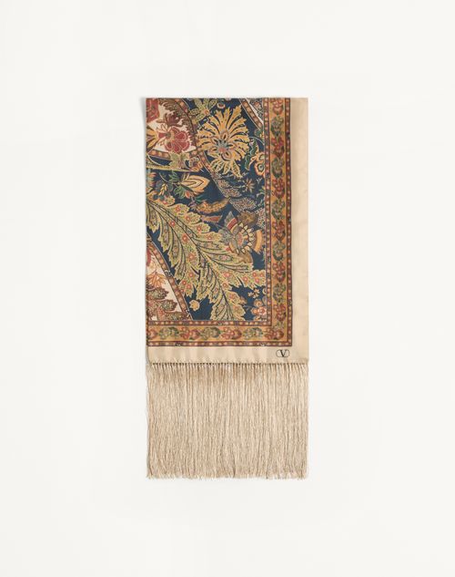 Valentino Garavani - Silk Cashmere Scarf - Navy - Woman - Soft Accessories