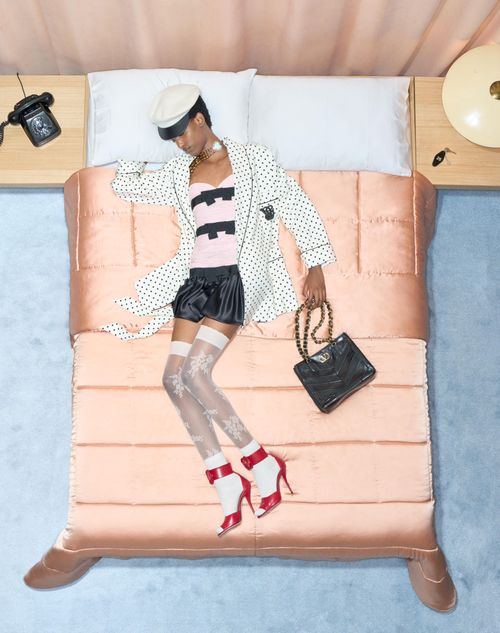 Valentino - Supergran Caban In Plusdepois Print - Birch/black - Woman - Jackets And Blazers