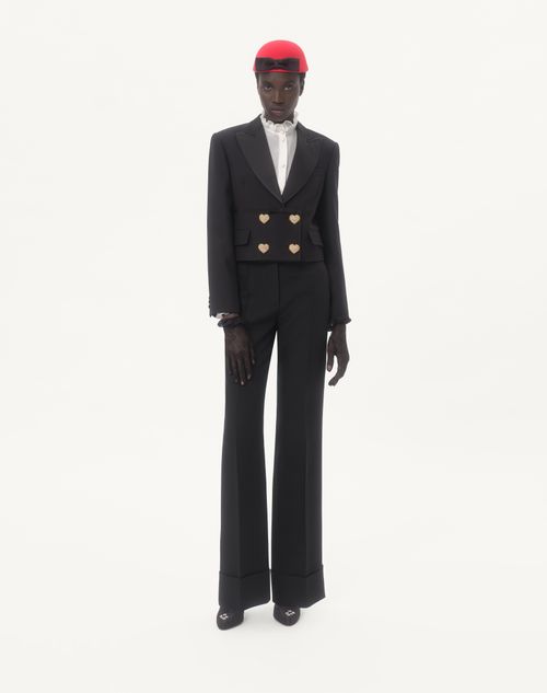 Valentino - Crepe Couture Jacket - Black - Woman - Jackets And Blazers