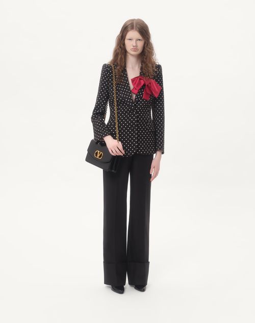 Valentino - Supergran Plusdepois Print Jacket - Black/birch - Woman - Jackets And Blazers