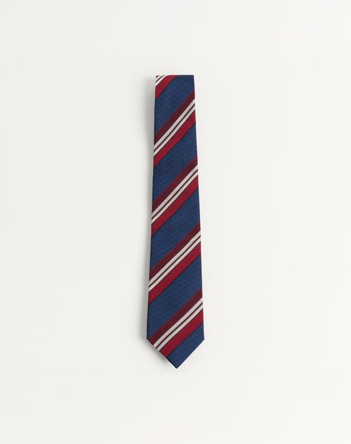 VALENTINO GARAVANI VALENTINO GARAVANI VALENTIE STRIPED SILK TIE