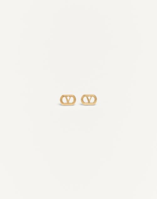 Valentino Garavani Ovalette Metal Earrings Woman Gold Onesize