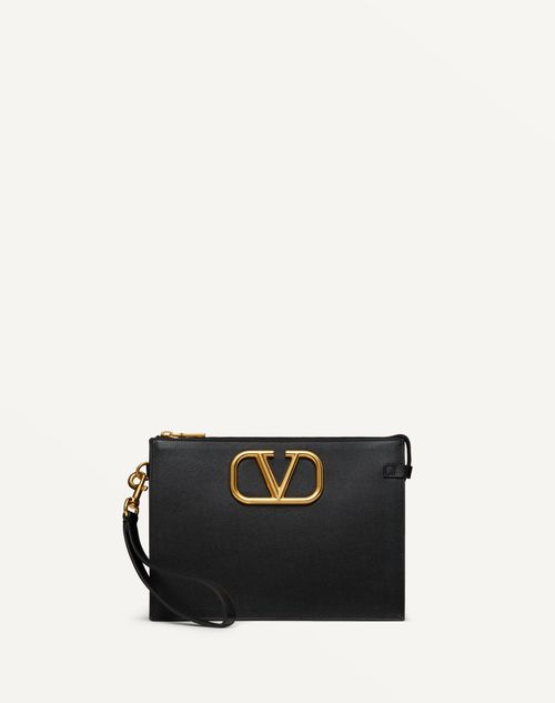 ヴァレンティノ ガラヴァーニ Ｖリング クラッチ ポーチ VALENTINO ヴァレンティノ V ロゴポーチ クラッチバッグ
