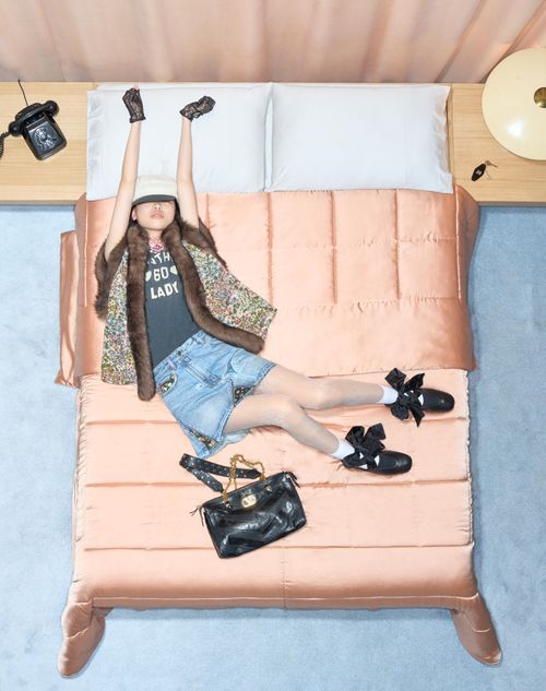 Valentino Garavani - Rythmika Ballerina In Perforated Nappa Leather - Black - Woman - Ballerinas