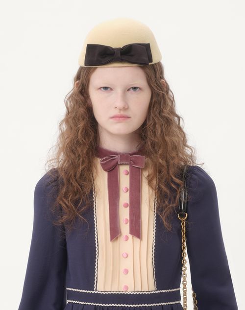 Valentino - Crepe Couture Short Dress - Indigo/birch - Woman - Dresses