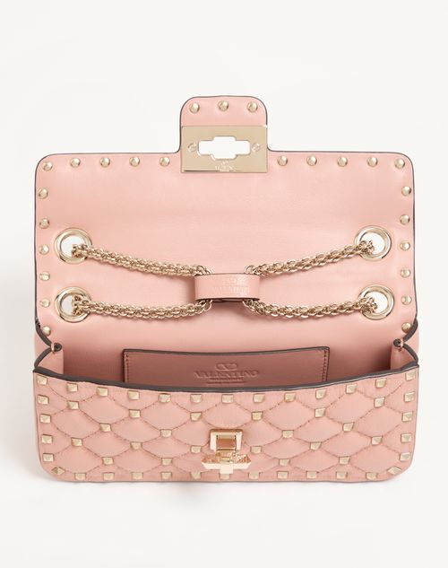Valentino Garavani - Valentino Garavani Rockstud Spike Small Shoulder Bag In Kidskin - Phard - Woman - Shoulder Bags