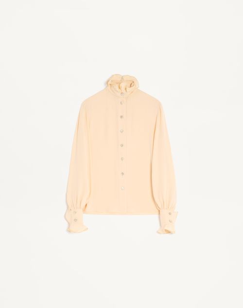Valentino Georgette Blouse Woman Birch 38