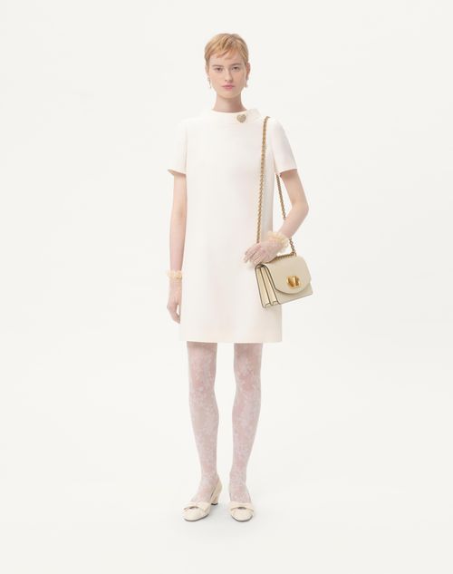 Valentino - Crepe Couture Short Dress - Ivory - Woman - Dresses