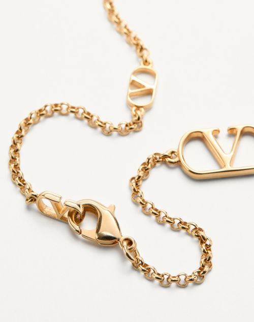 Valentino Garavani - Vlogo Signature Metal Necklace - Gold - Man - Jewelry