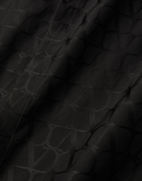 Valentino - Cotton Poplin Shirt With Toile Iconographe Pattern - Black - Man - Shirts