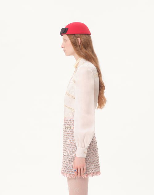 Valentino - Organdis Shirt - Birch - Woman - Shirts And Tops