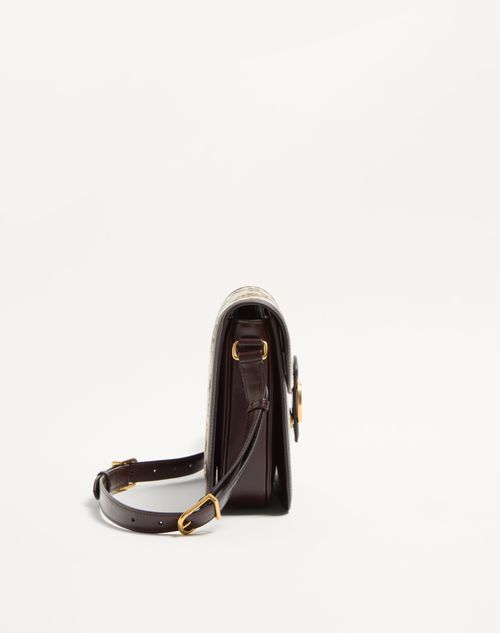 Valentino Garavani - Valentino Garavani 9to5 Shoulder Bag In Papier Floral Jacquard Fabric - Brown/multicolor - Woman - Shoulder Bags