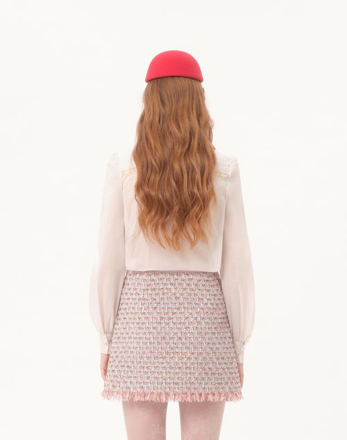 Valentino - Organdis Shirt - Birch - Woman - Shirts And Tops