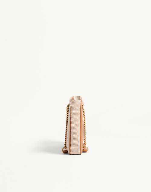 Valentino Garavani - Valentino Garavani Viva Superstar Small Canvas Shopping Bag - Natural/spice - Woman - Totes
