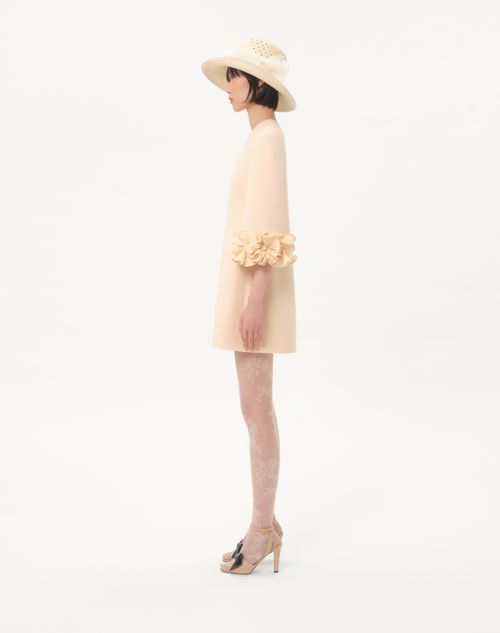 Valentino - Crepe Couture Short Dress - Birch - Woman - Dresses