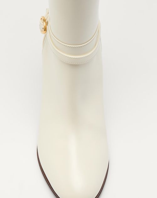 Valentino Garavani - Pattie Calfskin Boot 75mm - Ivory - Woman - Boots