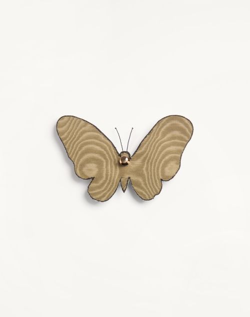 Valentino Garavani - Spilla Valentino Flutterby In Velluto - Oro/multicolor - Uomo - Gioielli