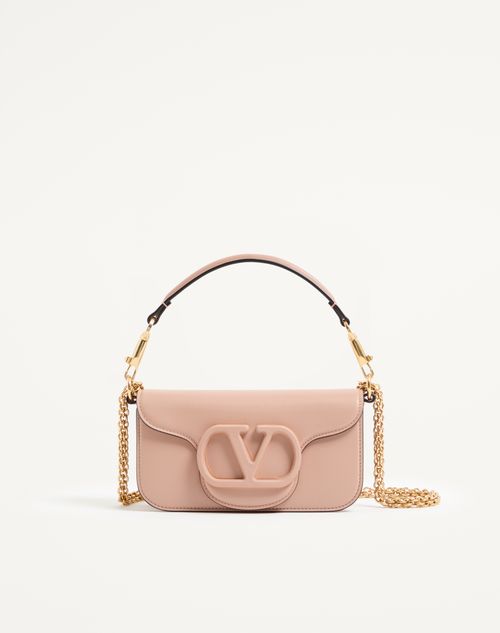 Valentino Garavani - Valentino Garavani Locò Small Shoulder Bag In Calfskin - Rose Cannelle - Woman - Shoulder Bags