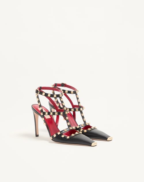 Valentino Garavani - Rockstud Kidskin Pumps 100mm - Black - Woman - Pumps And Slingbacks