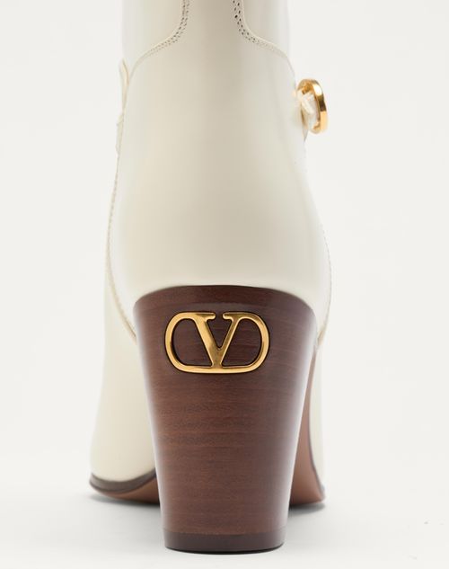Valentino Garavani - Pattie Calfskin Boot 75mm - Ivory - Woman - Boots