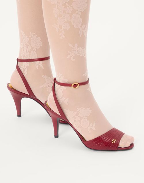 Valentino Garavani - Ladycrush Sandal In Kidskin 85mm - Classic Red - Woman - Sandals