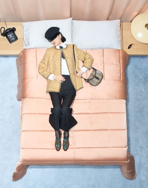 Valentino - Jacquard Cloque Caban - Gold - Woman - Jackets And Blazers