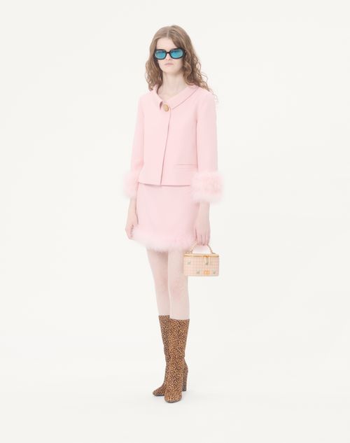 Valentino Garavani - Vlogo Signature Mini Vanity Bag In Le Chat De La Maison Grainy Calfskin - Pink/ivory - Woman - Clutches