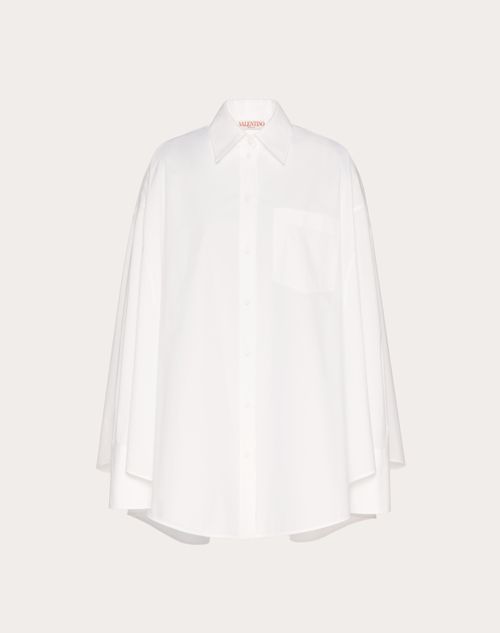 VALENTINO VALENTINO SARTORIAL POPLIN SHIRT WOMAN WHITE 44 