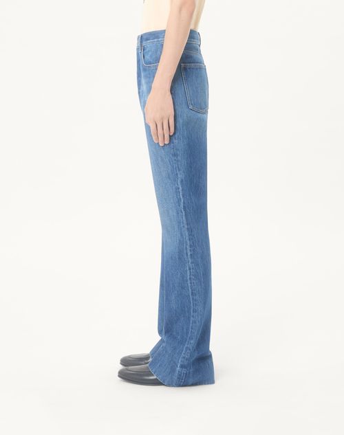 Valentino - Valentino Denim Trousers - Blue - Man - Denim