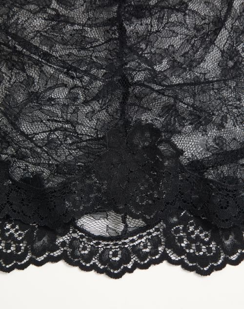 Valentino - Stretch Lace Skirt - Black - Woman - Skirts