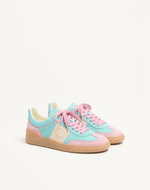 Valentino Garavani - Upvillage Crosta Sneaker - Azure/ivory - Woman - Sneakers
